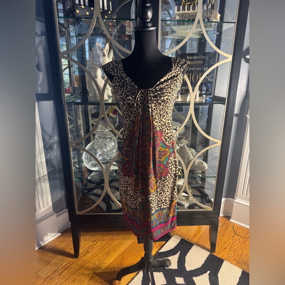 B. Calm Animal Print with Colorful Medallions